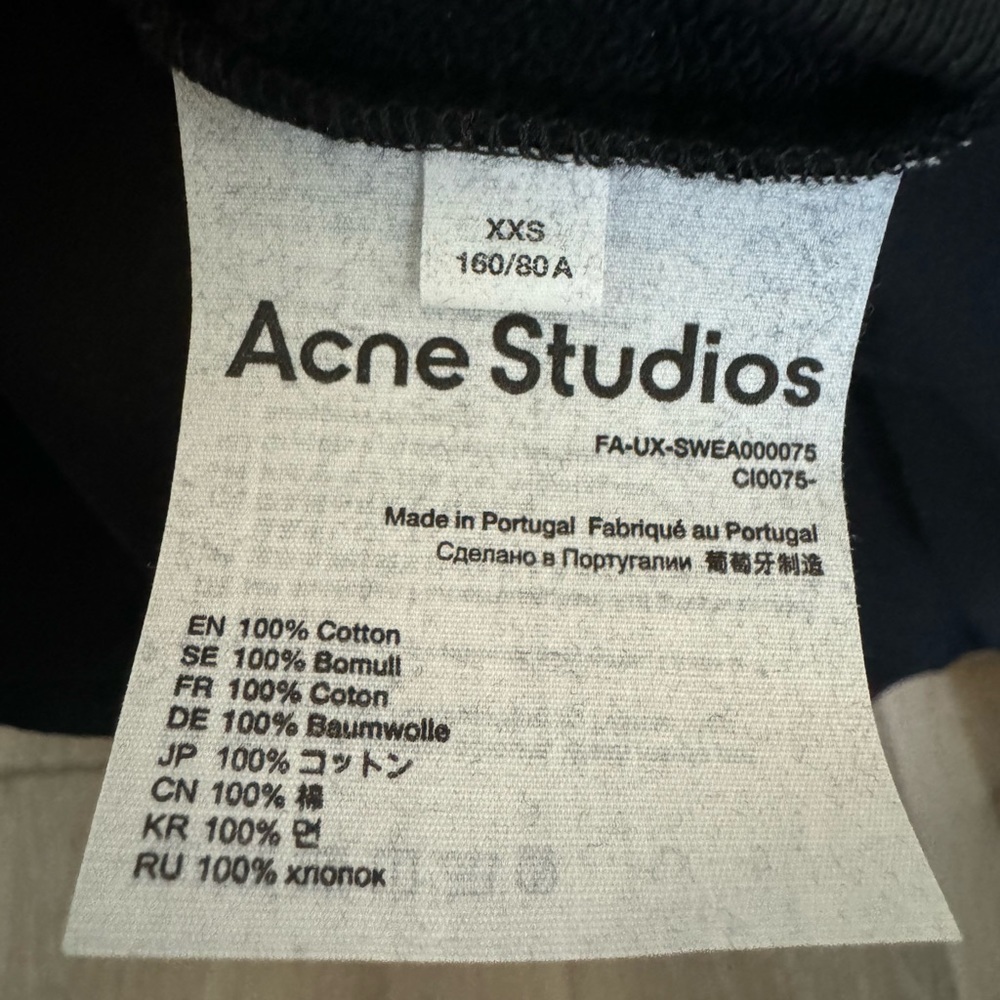 ACNE STUDIOS HOODED SWEATSHIRT - REGULAR FIT - Picture 5 of 7